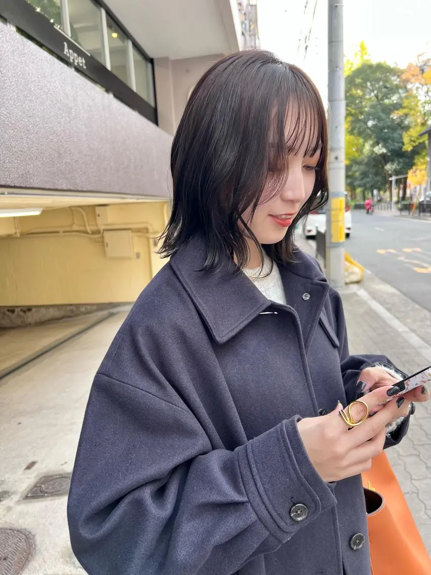 ミディアム カラー カット ヘアカラー トリートメント 樫原裕二/レイヤー カット/透明感カラーのヘアスタイル