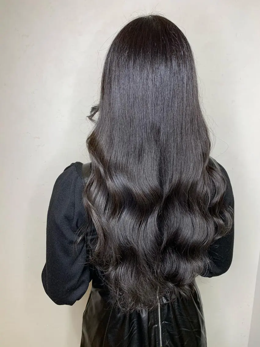 ロング カラー パーマ ヘアアレンジ メンズ キッズ ネイル マツエク・マツパ メンズブリーチ メンズハイライト メンズインナーカラー メンズ韓国風 ブリーチ オリーブカラー 特化　　kaiのヘアスタイル