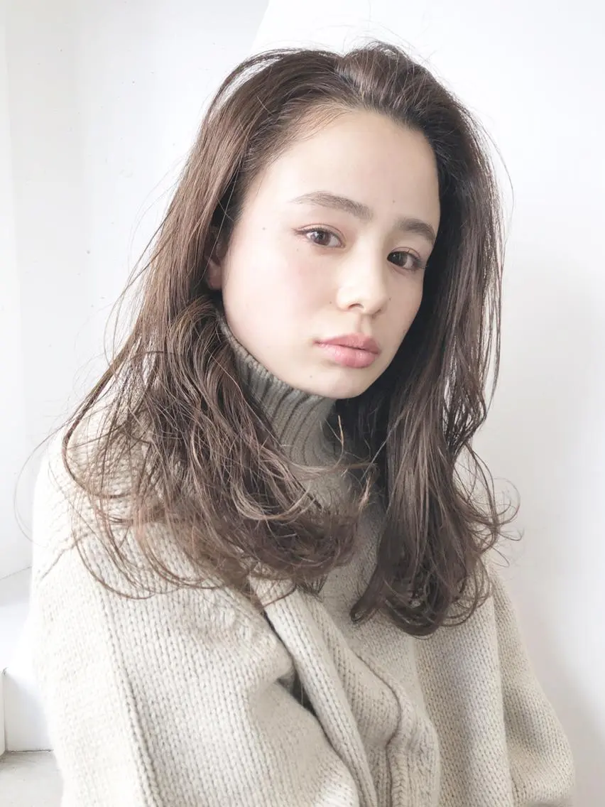 ロング カラー パーマ ヘアアレンジ ロング ITbyALBUM 中野店のヘアスタイル