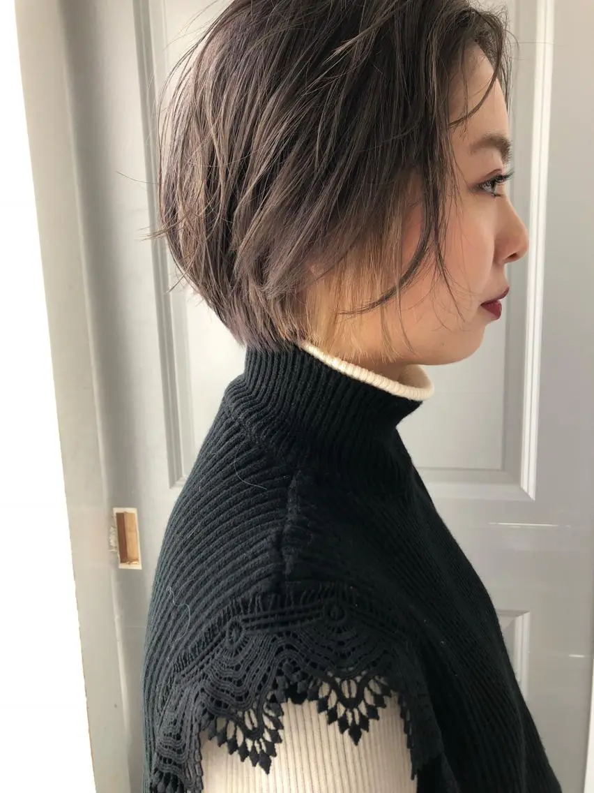 ショート カラー インナーカラー Pia ツボイ ケイタのヘアスタイル