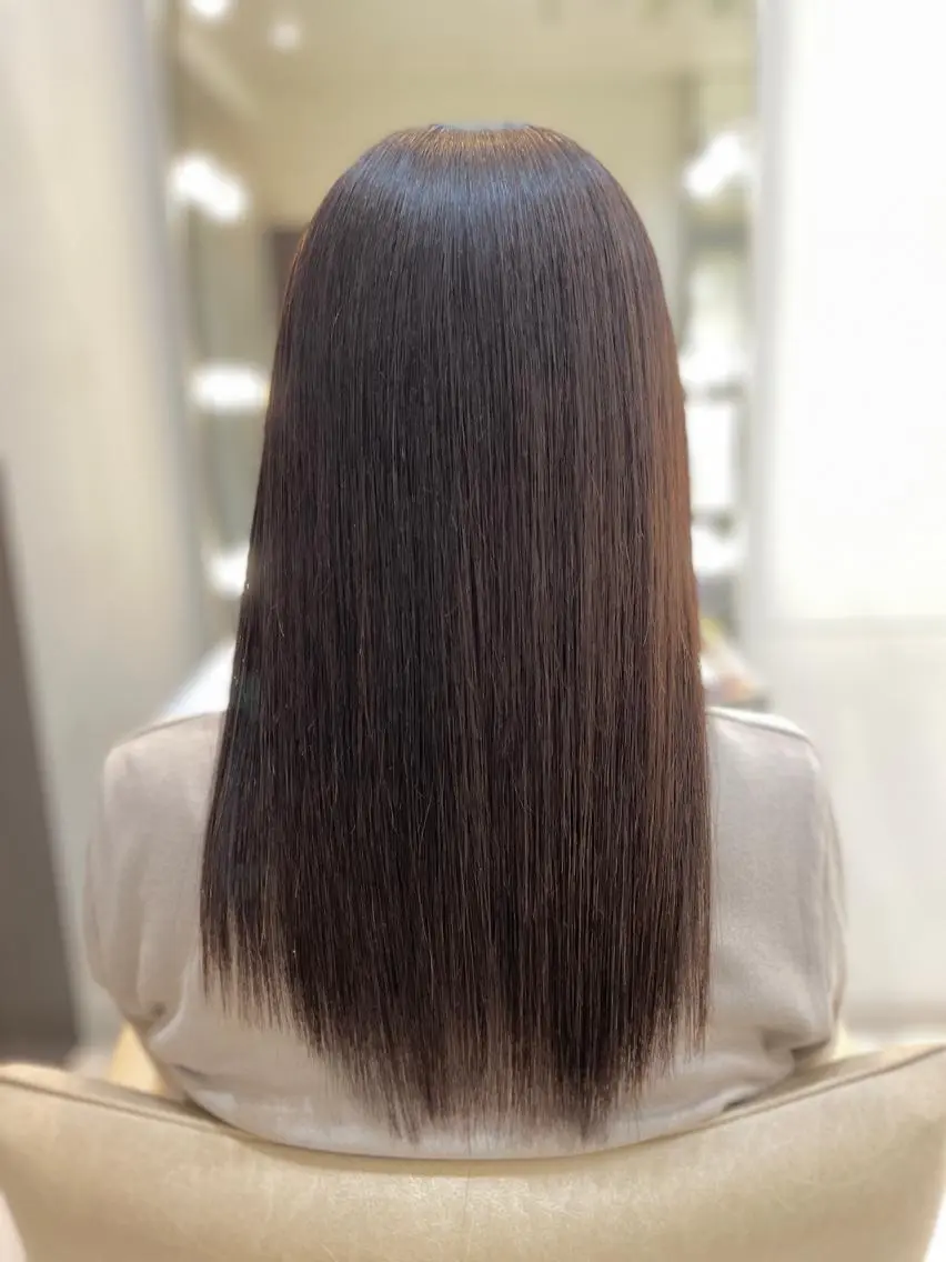 セミロング ショートボブ セミロングパーマ ボブ くせ毛 髪質改善 髪質改善専門 YOSHIのヘアスタイル