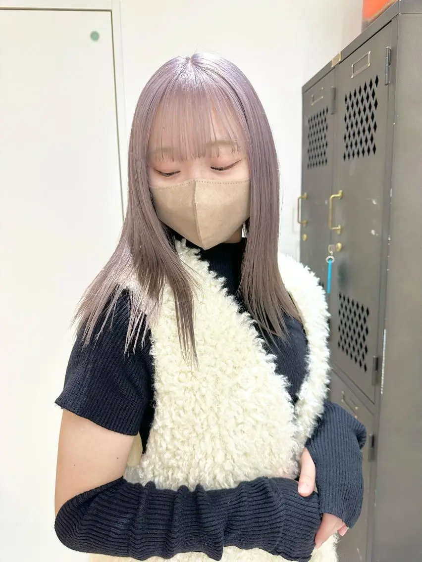 ミディアム カラー ヘアカラー トリートメント ヘッドスパ ヘアセット kai .のヘアスタイル