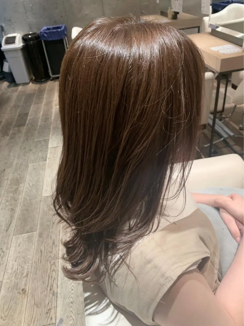 セミロング ヘアカラー トリートメント 髪質改善/レイヤー ✨平沼佑麻✨のヘアスタイル