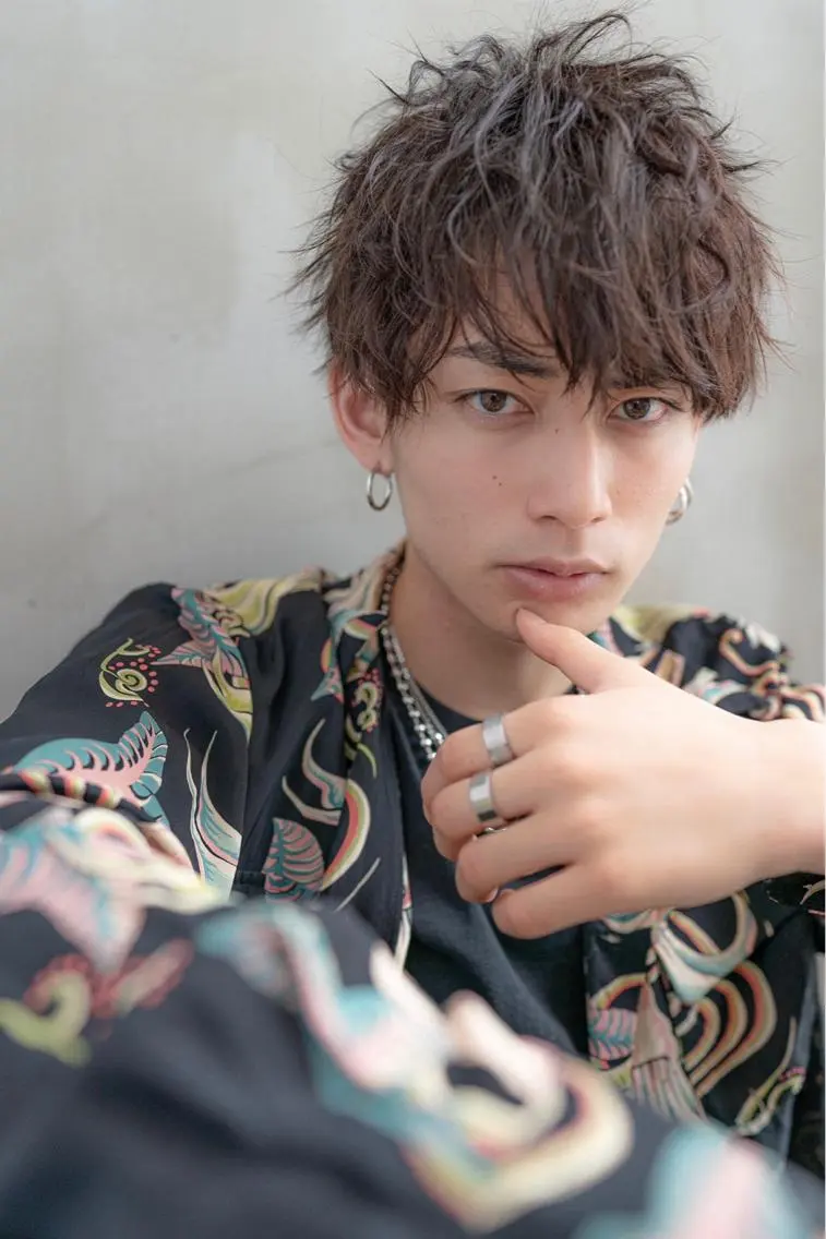 セミロング パーマ メンズ カット パーマ 💈圧倒的メンズ特化 DAITO💈のヘアスタイル