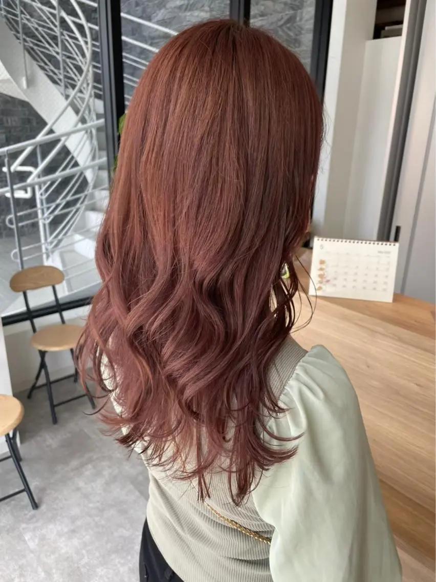 ロング カラー ラベンダーカラー ピンクカラー オスズ 🎀´-のヘアスタイル