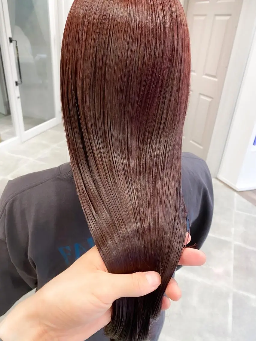ロング カラー 髪質改善 カット ヘアカラー 縮毛矯正 トリートメント 丹羽 隼人/髪質改善 /韓国ヘア🇰🇷のヘアスタイル