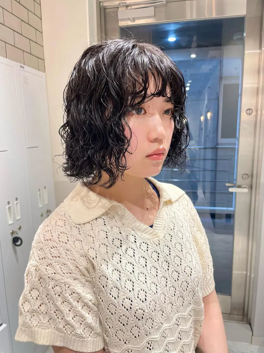 ショート カラー ヘアアレンジ カット ヘアカラー パーマ satsuki 暖色・ブラウンカラーのヘアスタイル