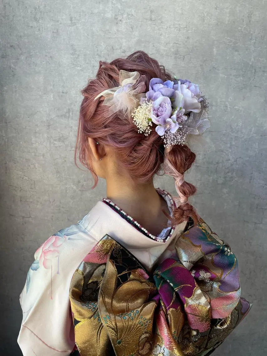 ヘアアレンジ ヘアセット 袴田 伊代のヘアスタイル
