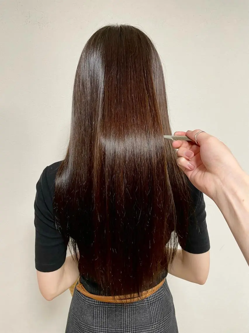 ロング 髪質改善 トリートメント 艶髪カラー& トリートメント　松村のヘアスタイル