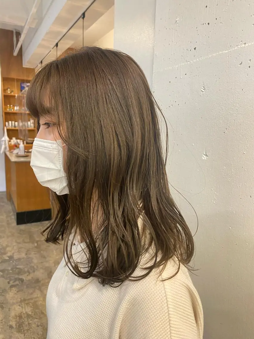 ミディアム カット ヘアカラー 田口 樹理のヘアスタイル