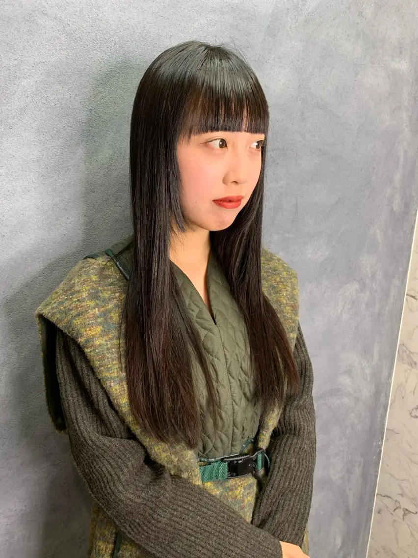 ロング ヘアアレンジ カット ヘアカラー トリートメント funo. ／透明感カラーのヘアスタイル