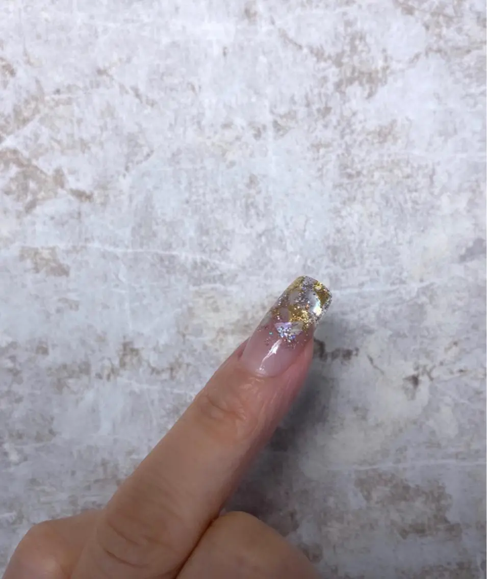 ネイル クリアネイル ラメ(グリッター) スカルプネイル nailist hitomiのマツエク・マツパデザイン