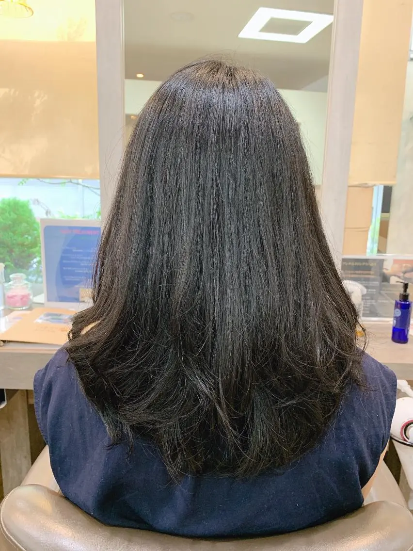 ロング パーマ ヘアアレンジ ecru🕊️堀内 眞帆のヘアスタイル