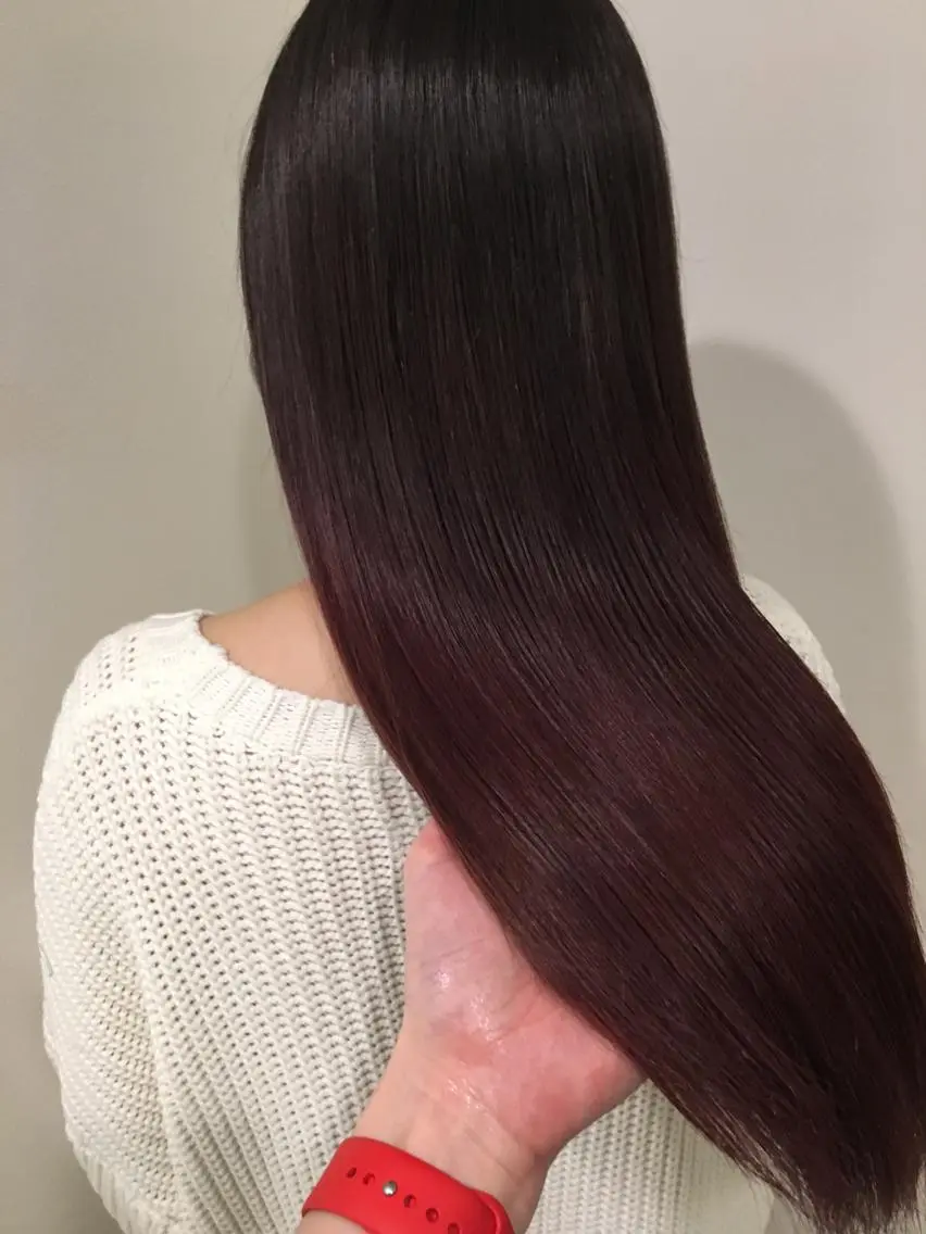 ロング カラー 🌈評価No.1🌈 艶髪カラー❌エクステのヘアスタイル