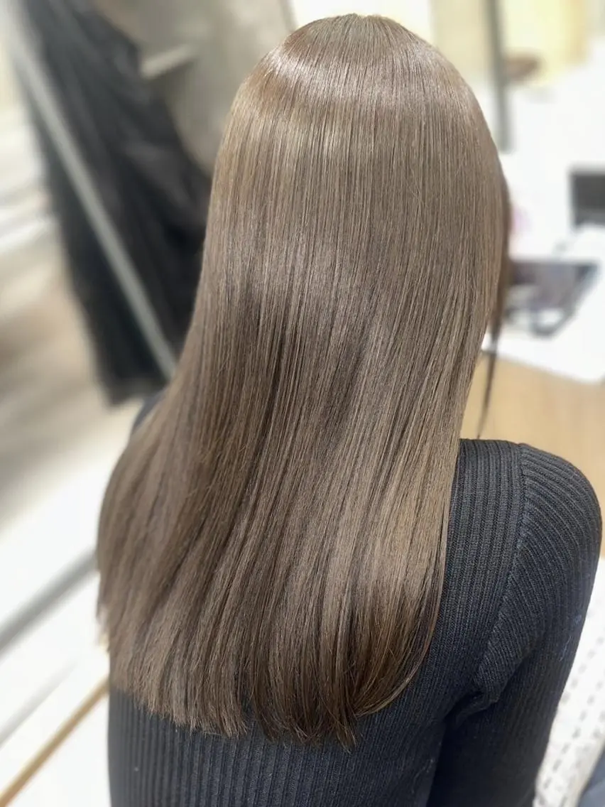 セミロング 髪質改善 レイヤーカット トリートメント 髪質改善/ハイライト カラー/似合わせ/涼のヘアスタイル