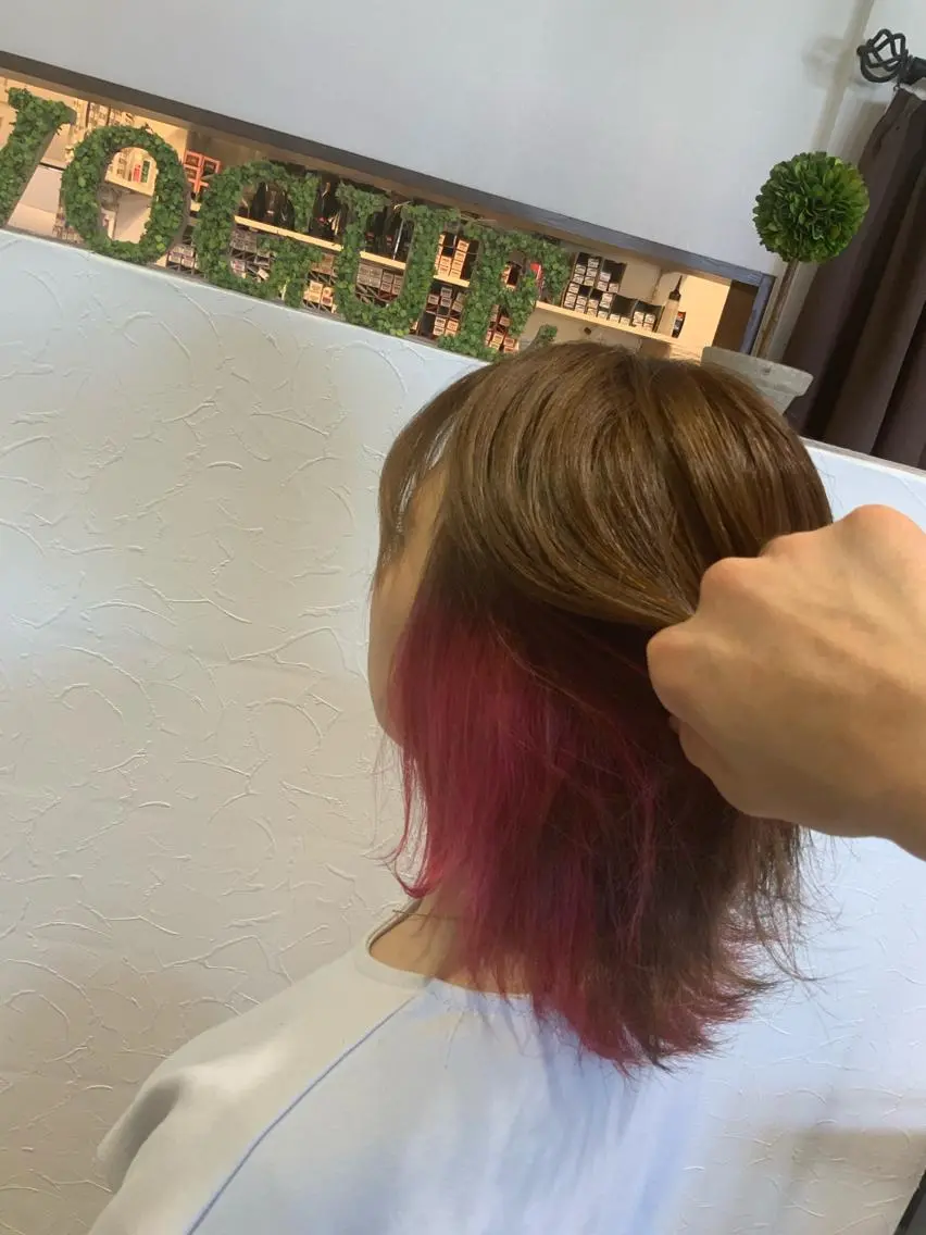 ショート カラー 🌿ストレート🌿 髪質改善☘️シュウヤのヘアスタイル