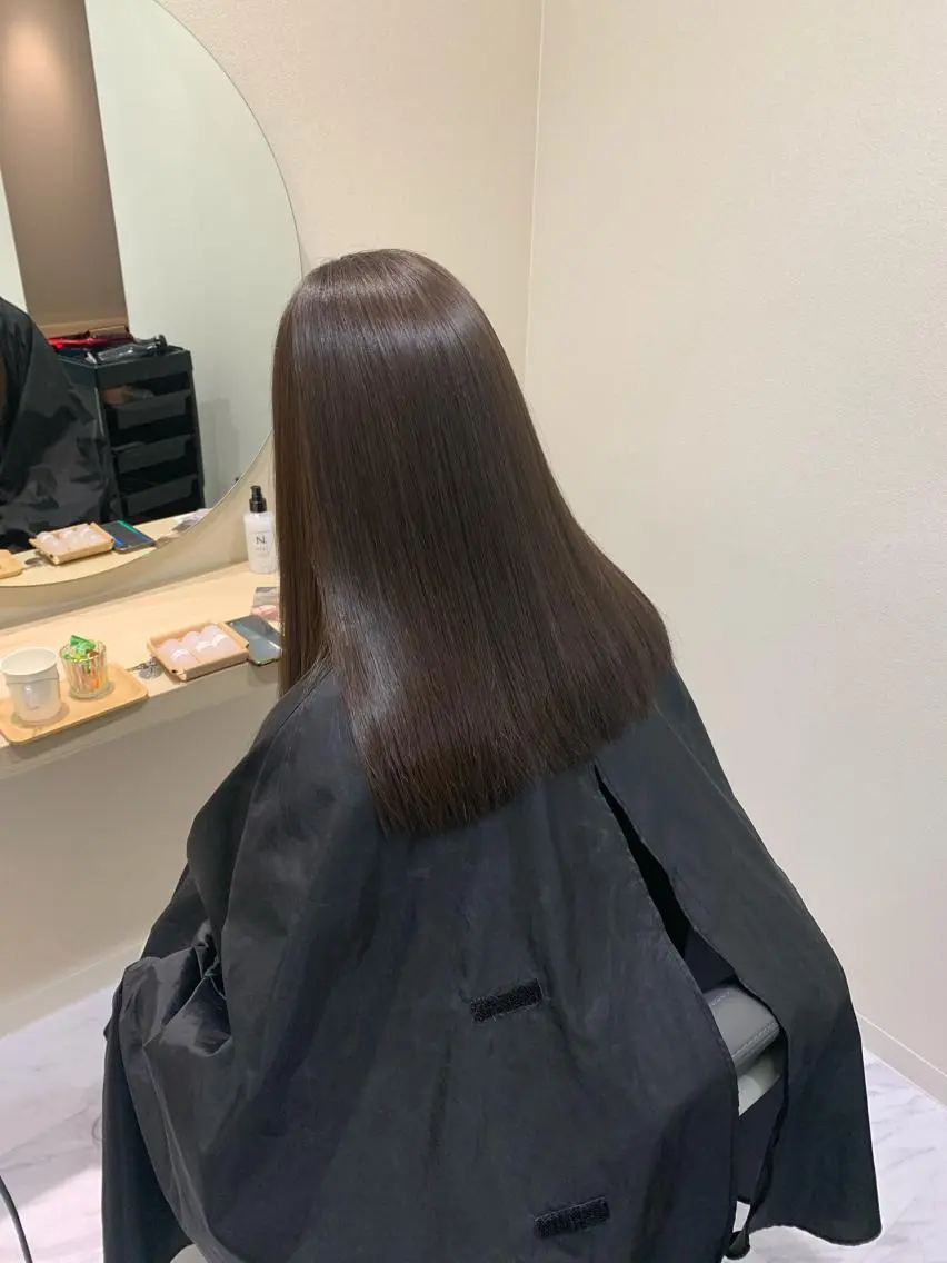 ミディアム 縮毛矯正 トリートメント 丹野 圭太のヘアスタイル