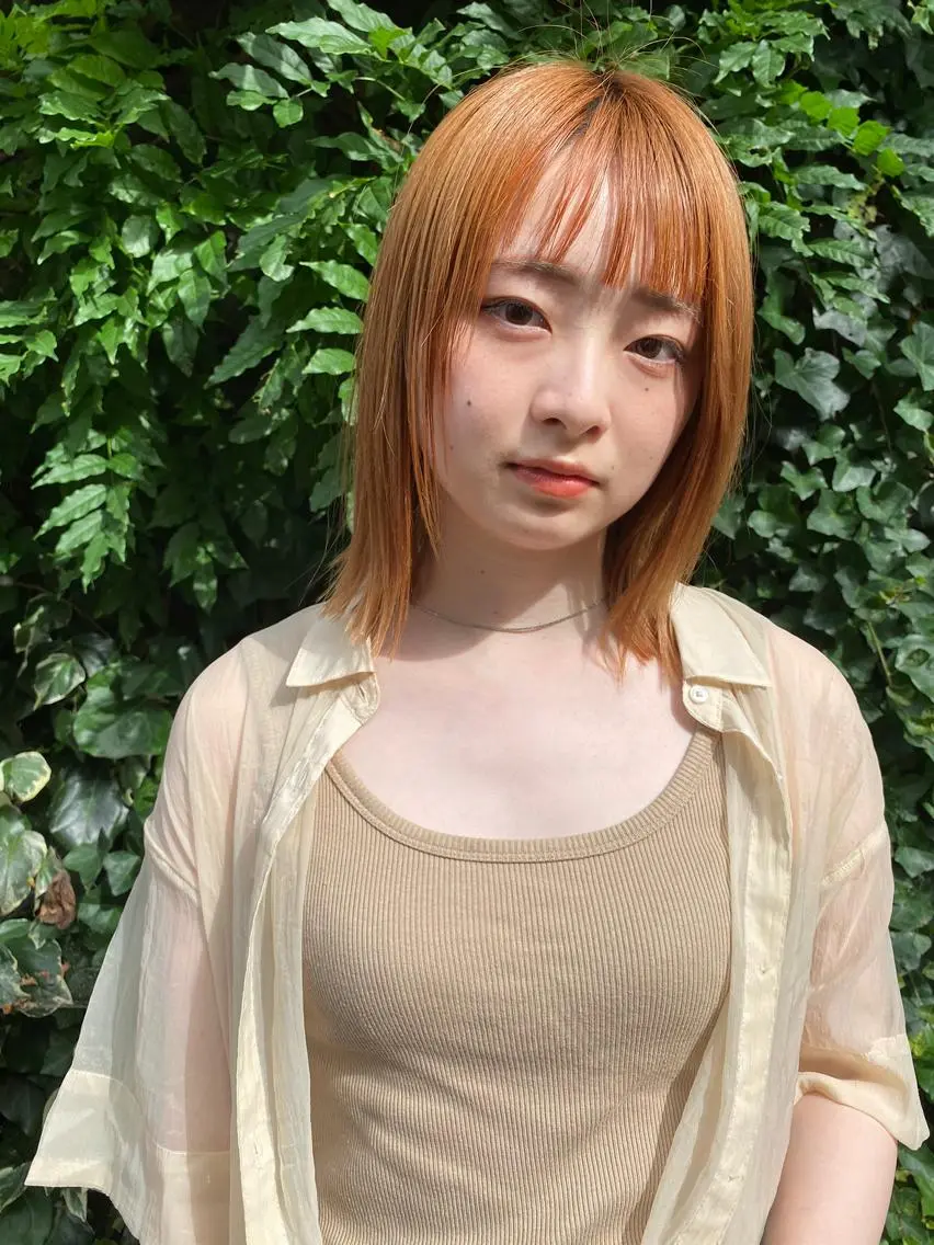 ミディアム 田川 弥空のヘアスタイル