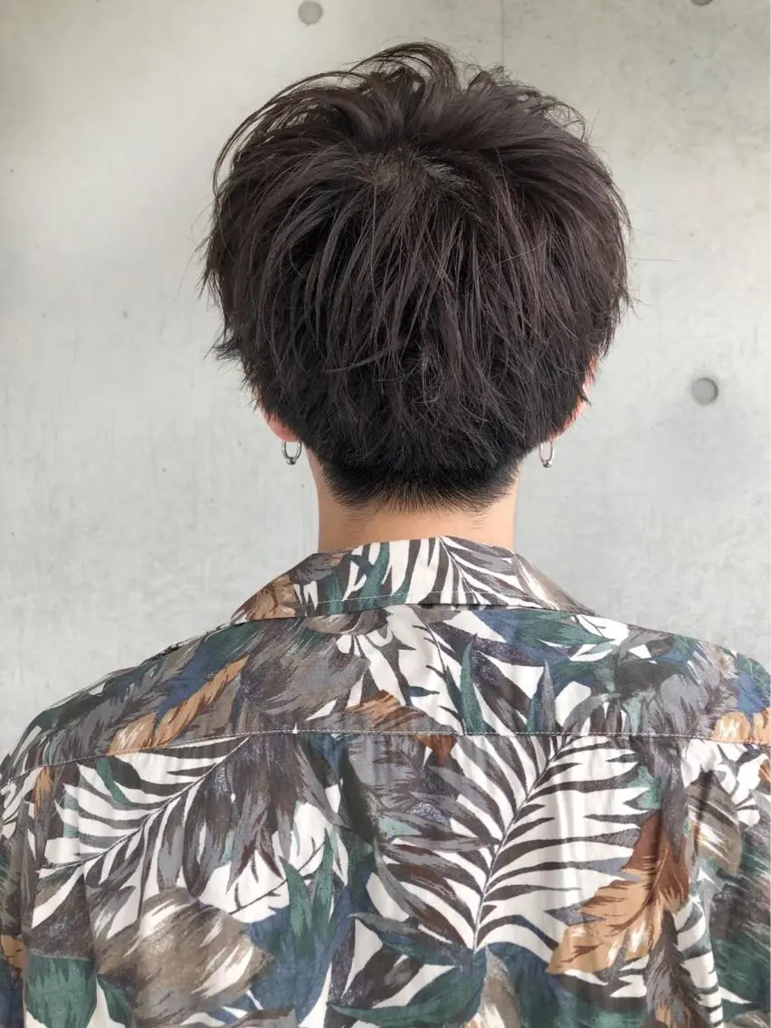 ショート カラー パーマ メンズ 【メンズサロン】 BLUCK 横浜のヘアスタイル
