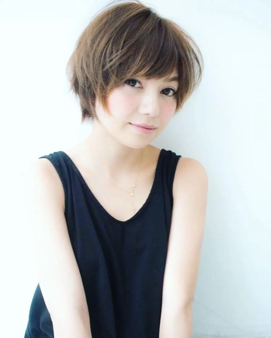 ショート カラー カット トリートメント 内藤 達也のヘアスタイル