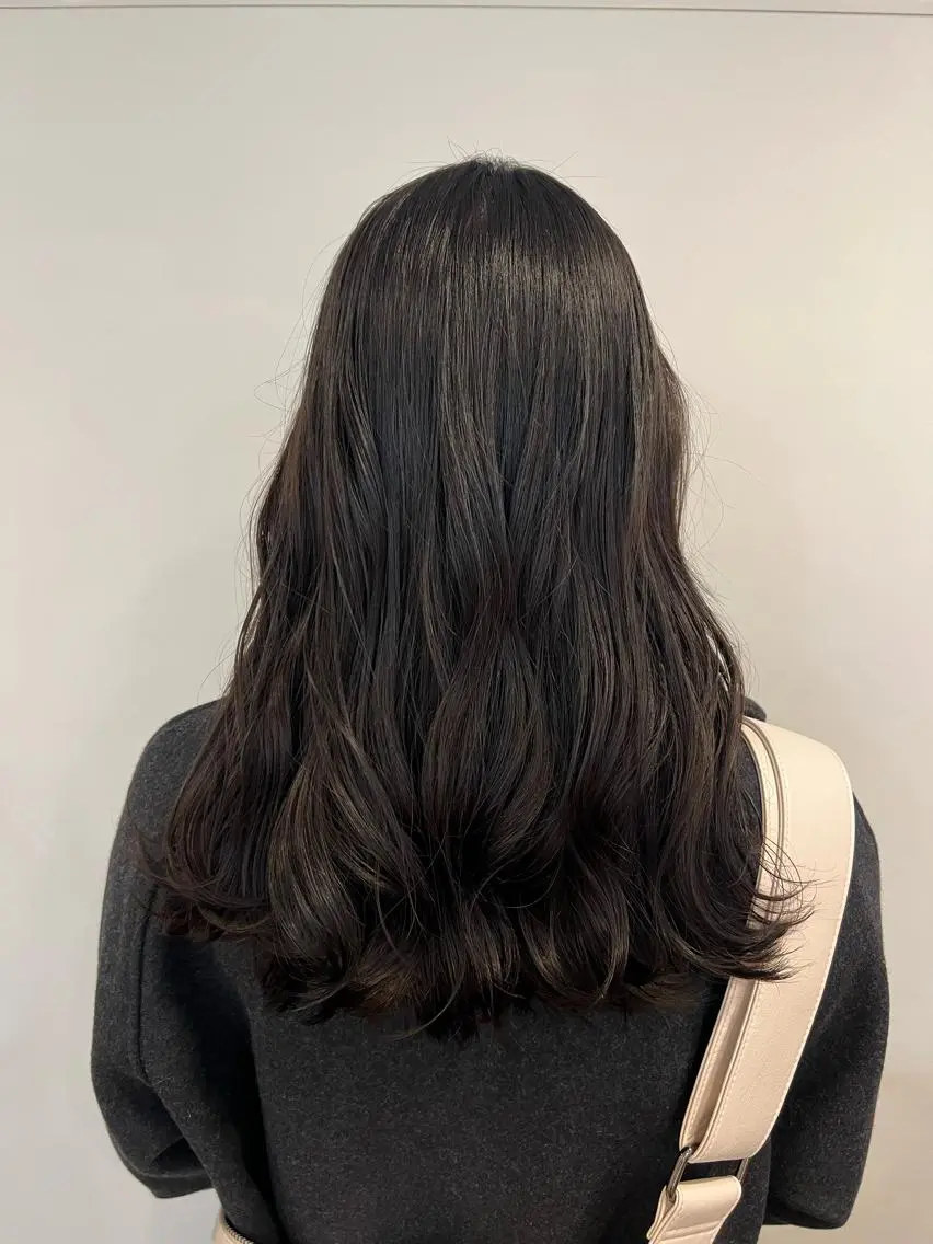 ロング カラー ブラウンカラー カット ヘアカラー 透明感カラー、 アレンジ/miyuのヘアスタイル