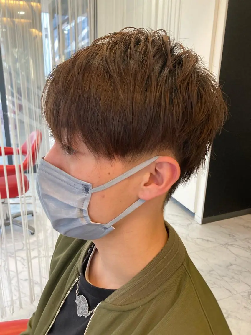 ショート カット パーマ 藤森 達也のヘアスタイル
