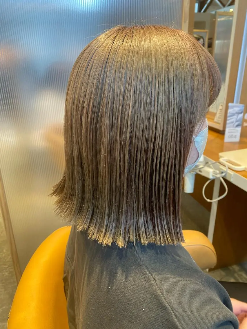 ミディアム カラー カット ヘアカラー トリートメント 波津久 鈴愛のヘアスタイル