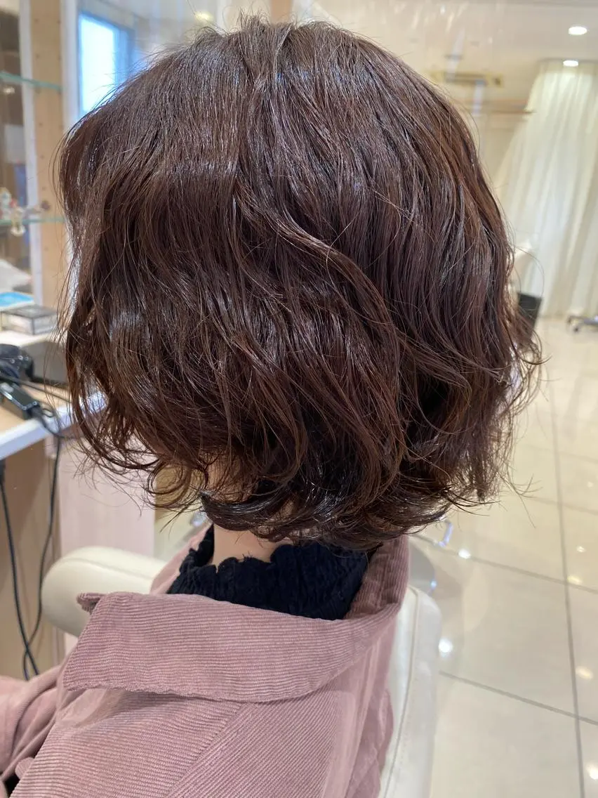 ショート パーマ 🩵波巻き/ツイスパ HARU💎のヘアスタイル