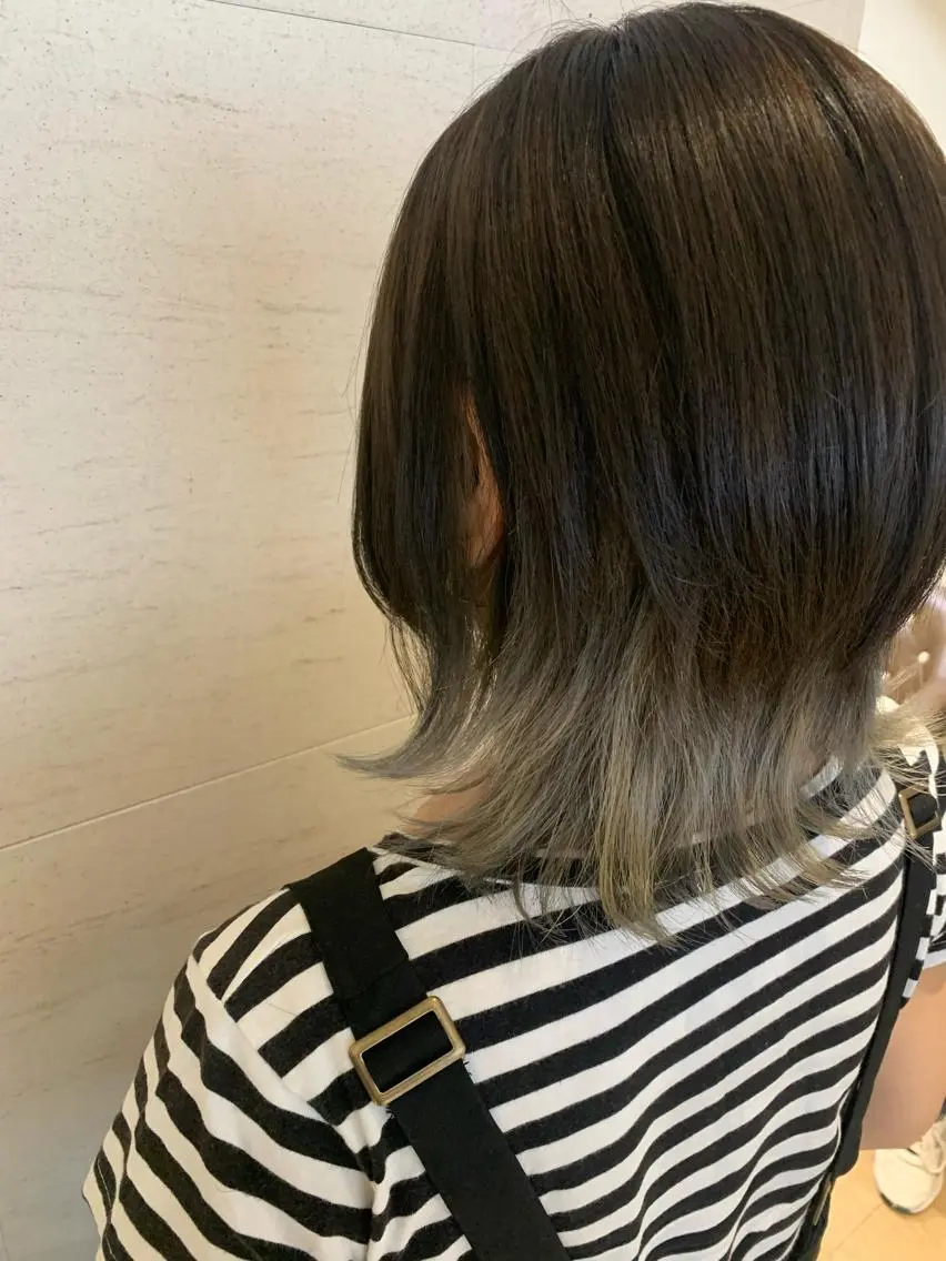 ミディアム カラー デザインカラー 美髪✖️似合わせ 🌻ヒトミのヘアスタイル