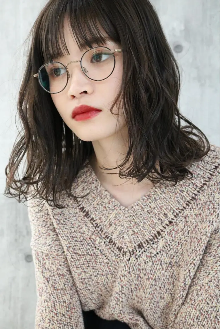 セミロング カラー パーマ ooit 【オーイット】のヘアスタイル
