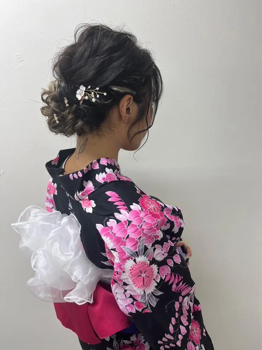 ヘアアレンジ 着付け ヘアセットサロン ココのヘアスタイル