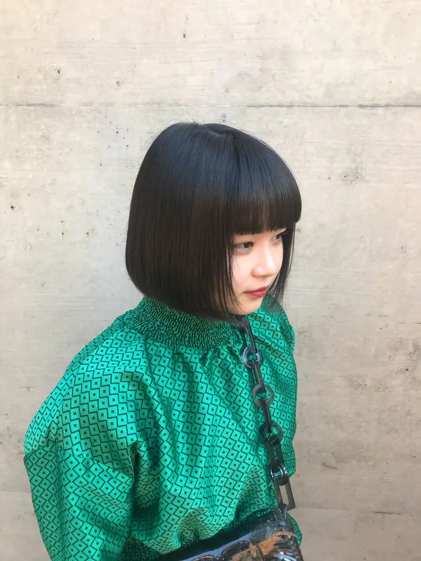 ショート カラー 色落ちまでキレイに！ ！女性サロンのヘアスタイル