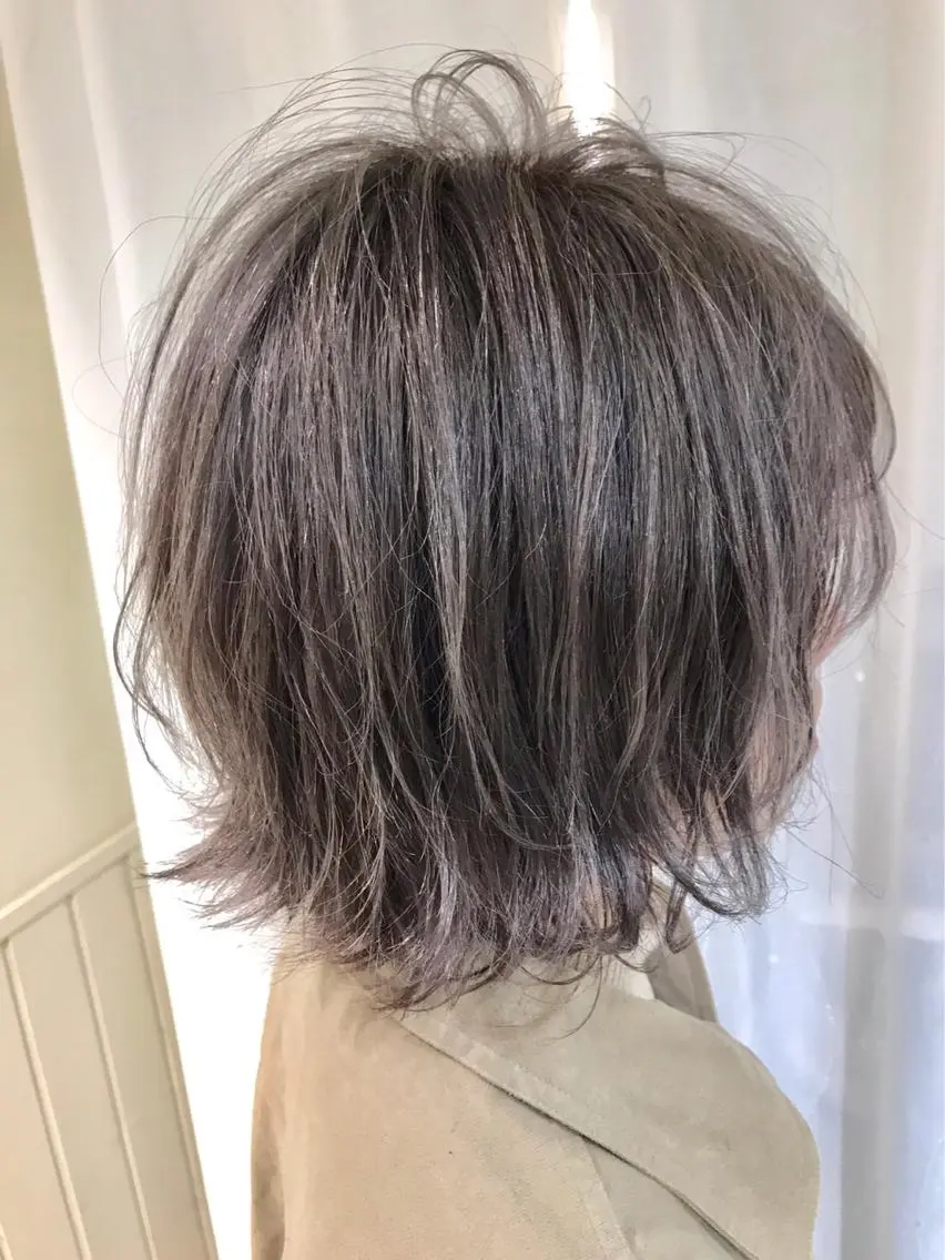 カラー グレージュ Maho🍃 #池袋 #眉毛 #実績豊富のマツエク・マツパデザイン