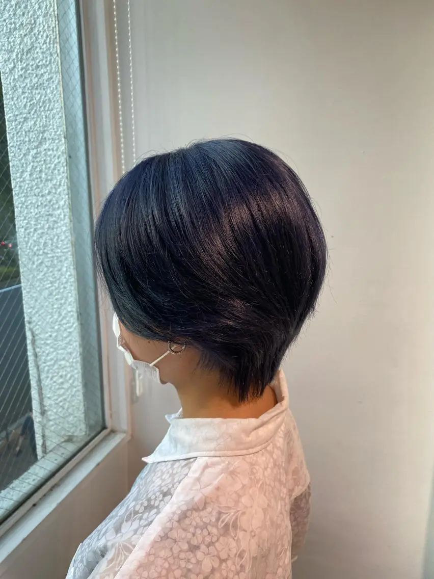 ショート カラー センターパート特化 井上健太のヘアスタイル