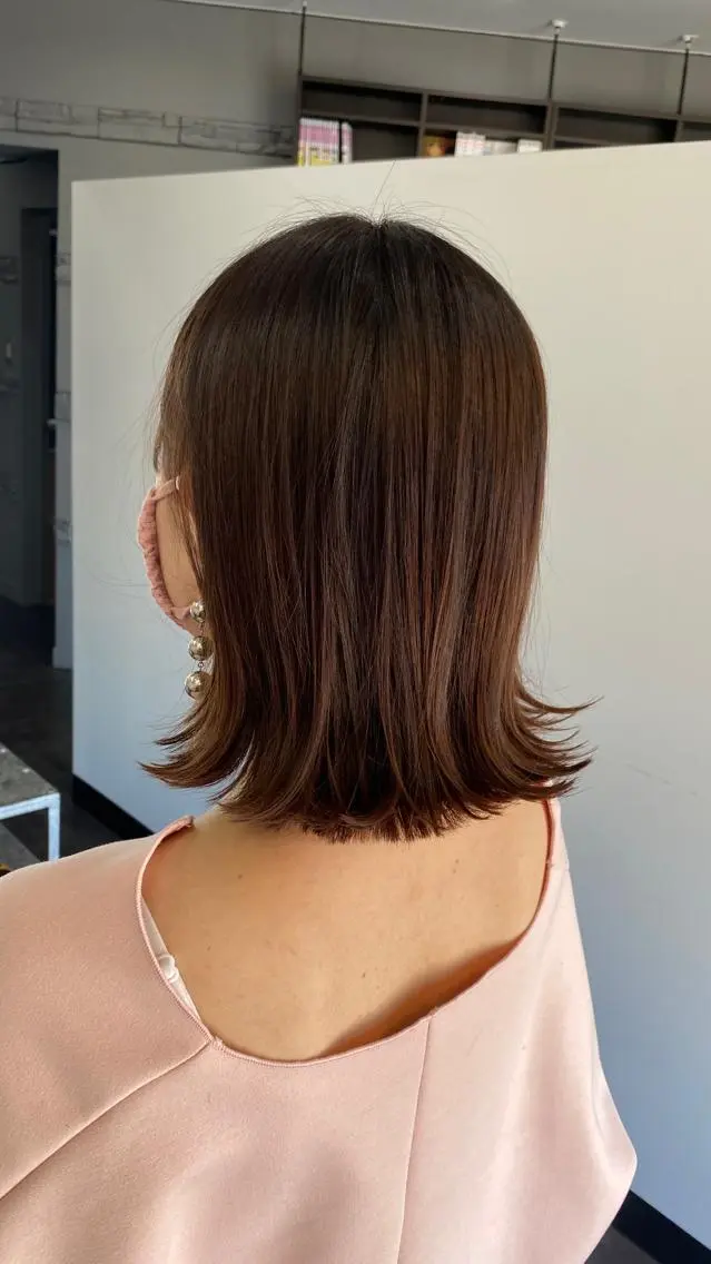 ミディアム 平田 広大のヘアスタイル