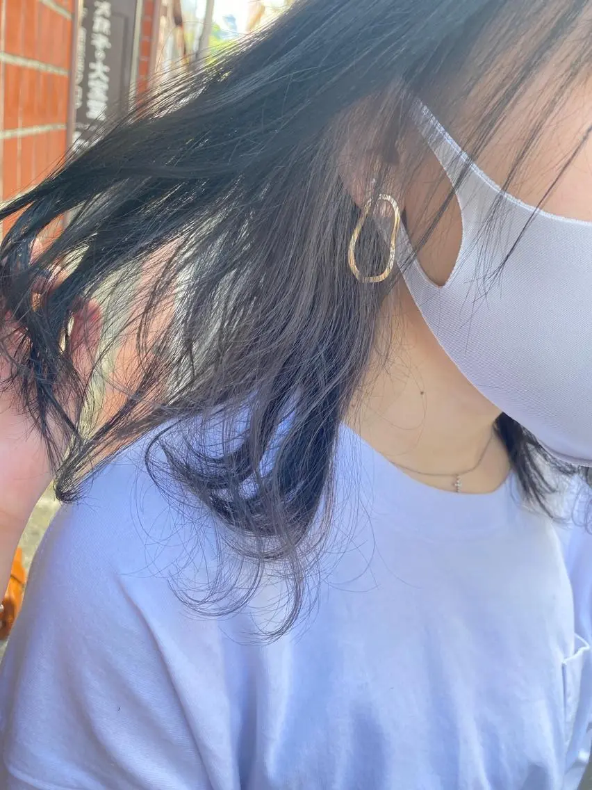 ミディアム カラー インナーカラー 清村 和音のヘアスタイル