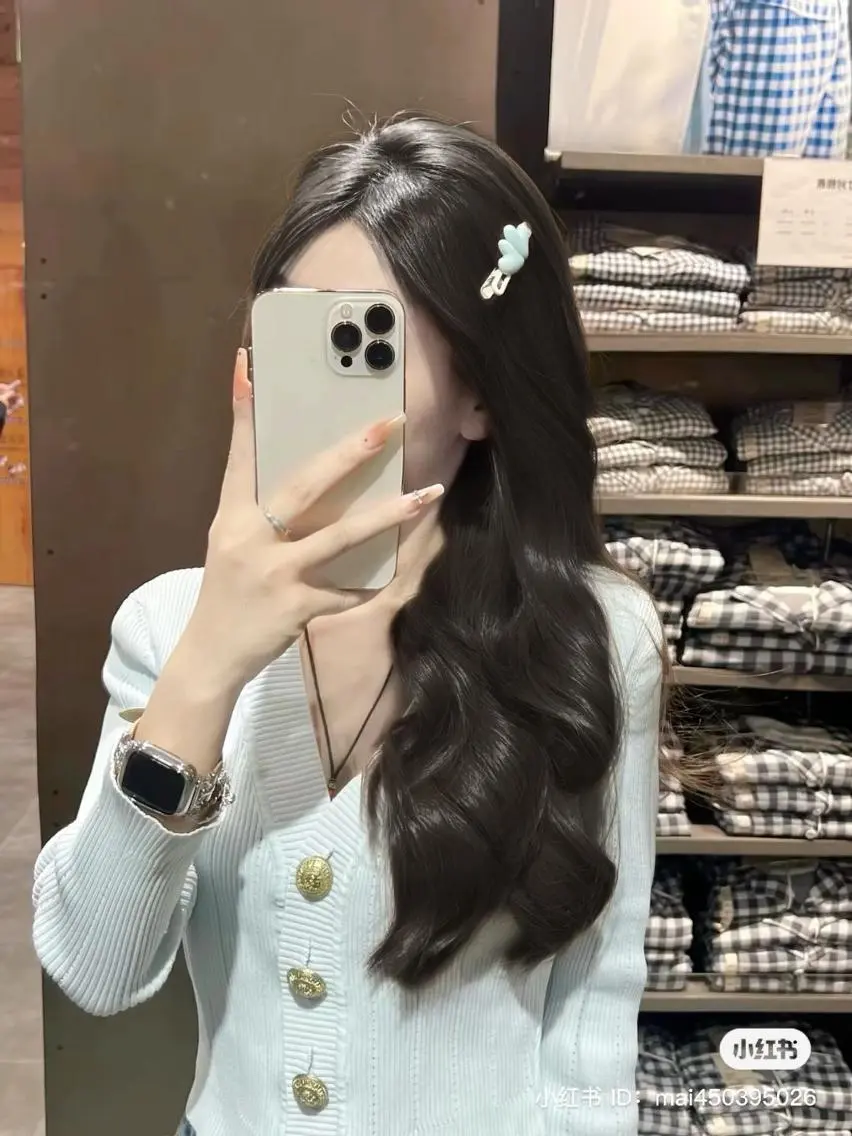 ロング カラー ヘアセット 🤍韓国艶ワンホン ヘアMayu🤍のヘアスタイル
