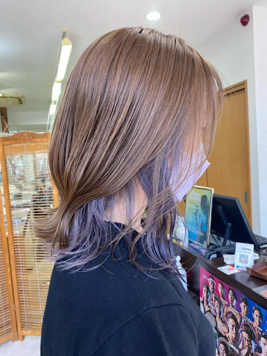 ショート カラー ヘアカラー トリートメント ブリーチカラー🫧 森　凪沙のヘアスタイル