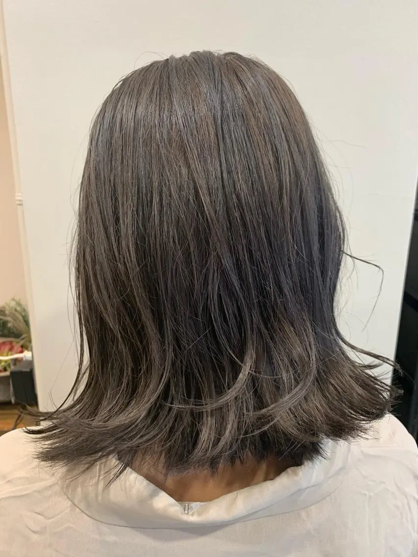 ミディアム ハイライト ヘアカラー トリートメント ヘッドスパ ヘアセット 大宮/山口 竣也のヘアスタイル