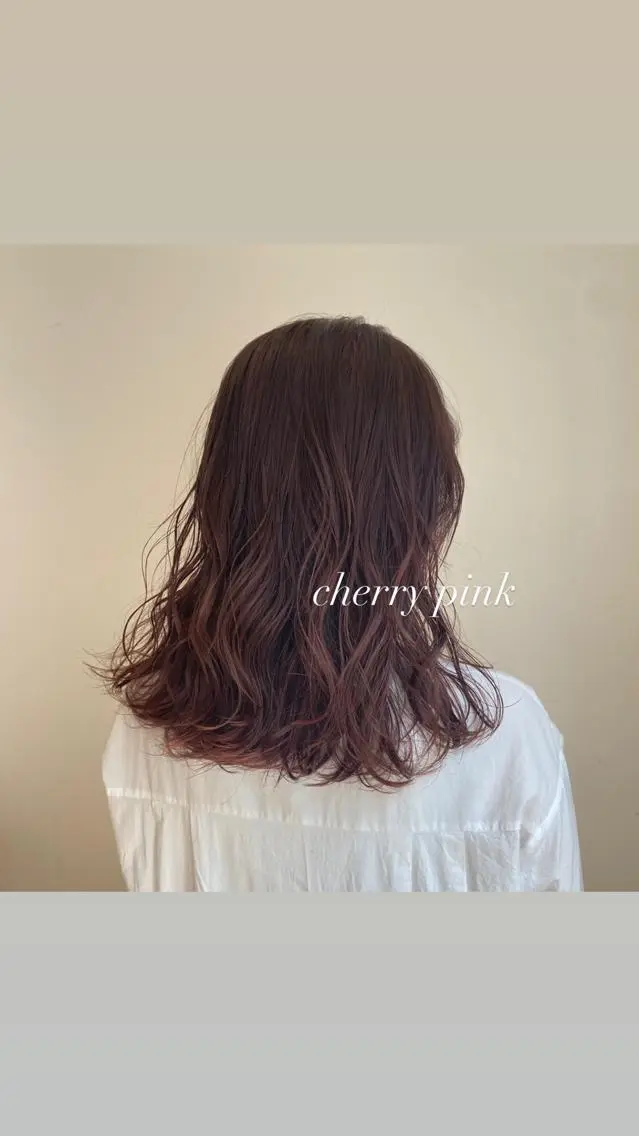ミディアム カラー 似合わせカット/ 青竹真璃亜のヘアスタイル