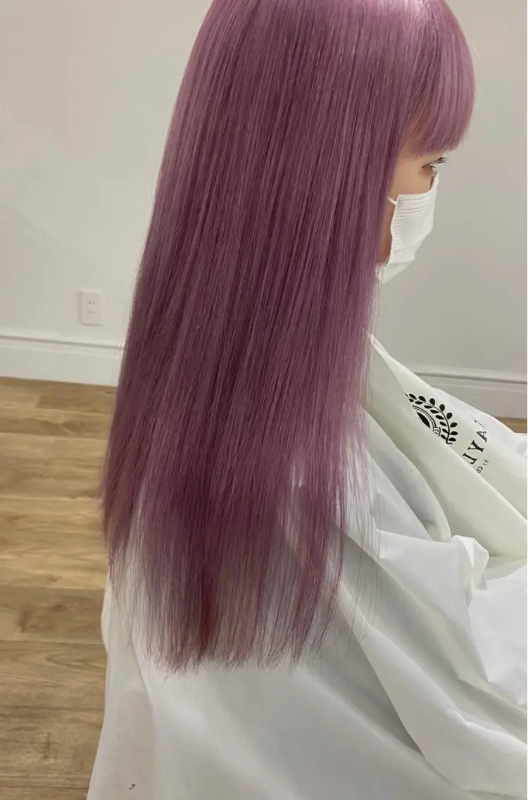 ロング カラー ヘアアレンジ 🧡梅田ハイトーン カラー🧡runaのヘアスタイル