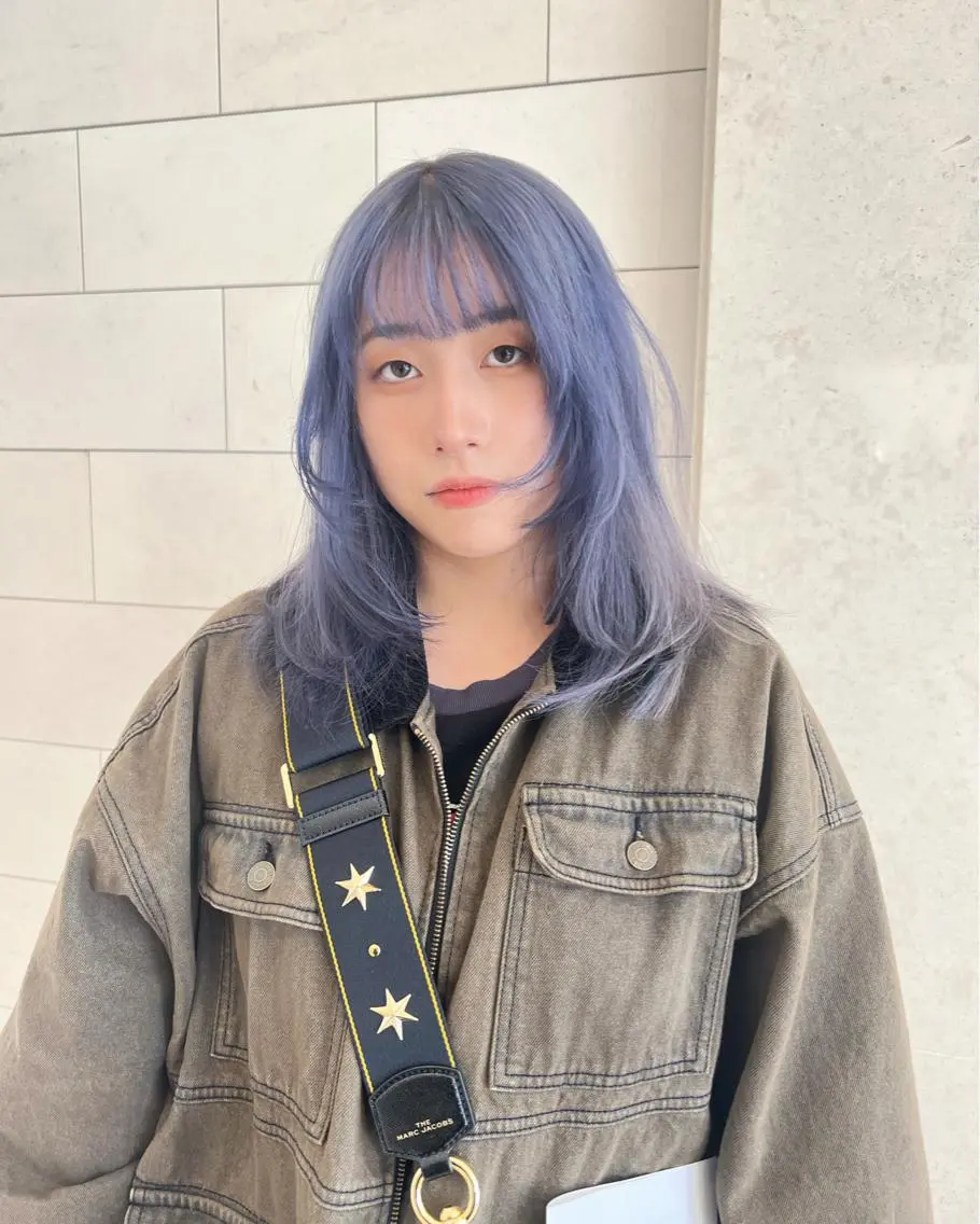 ミディアム フルガキ ハルカ天神美容室のヘアスタイル
