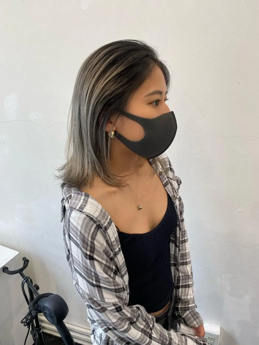 ミディアム カラー パーマ ヘアアレンジ メンズ ブリーチ ハイトーン 特化🌈フジタハルキのヘアスタイル