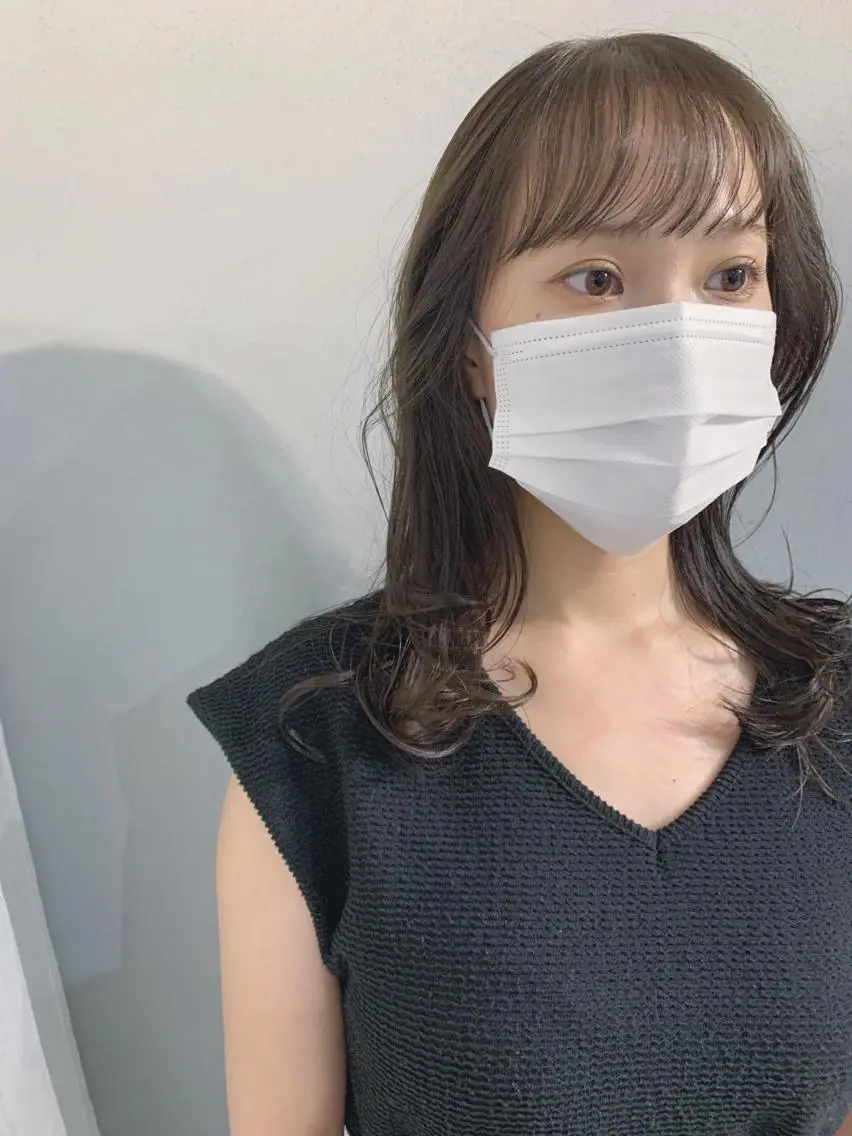 ロング ボブパーマコテ巻き風 パーマNo1深江秀平のヘアスタイル