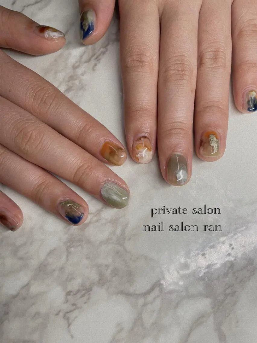 ネイル ニュアンスネイル nailsalon ranのネイルデザイン