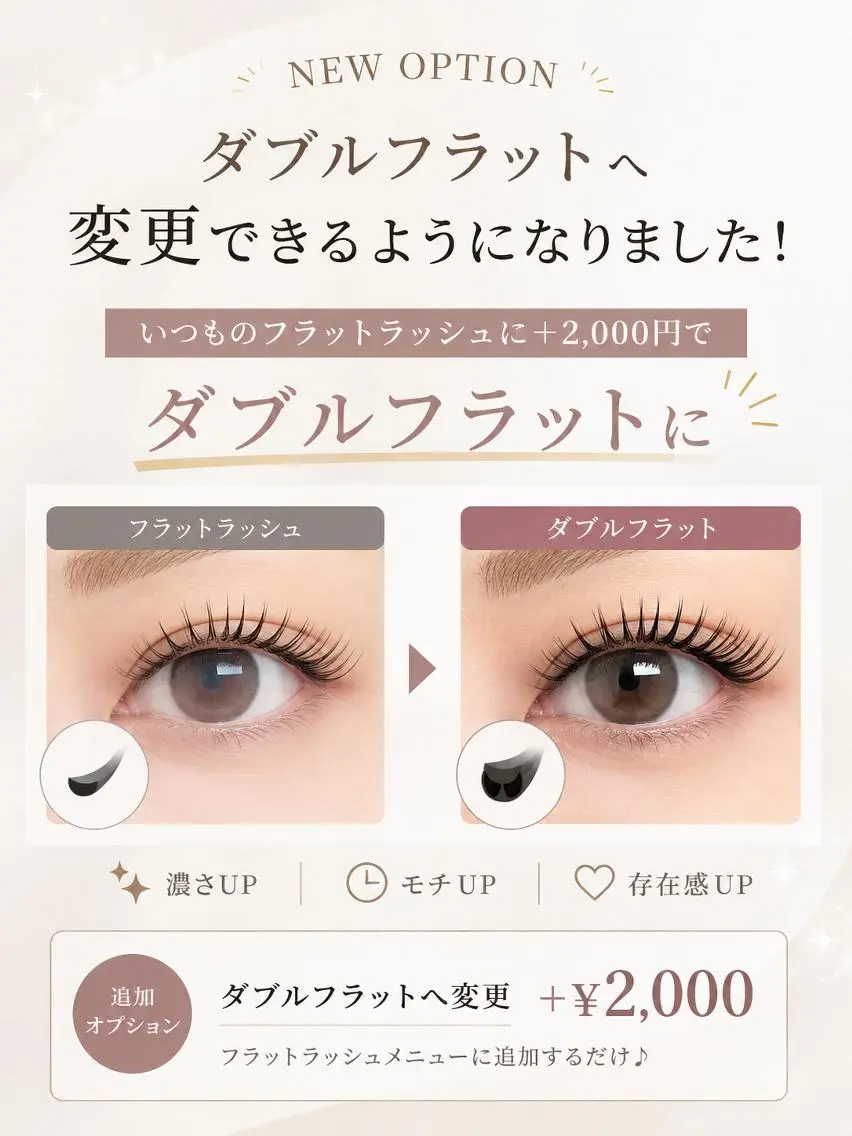 マツエク・マツパ 束感まつ毛 フラットラッシュ 韓国風マツエク foisalon 新宿西口店のマツエク・マツパデザイン