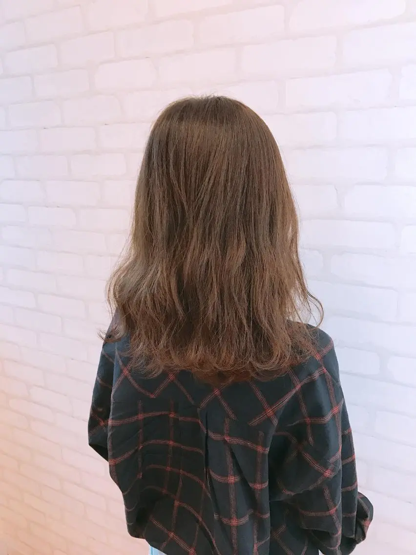 ミディアム カット ヘアカラー トリートメント 高橋 一矢のヘアスタイル