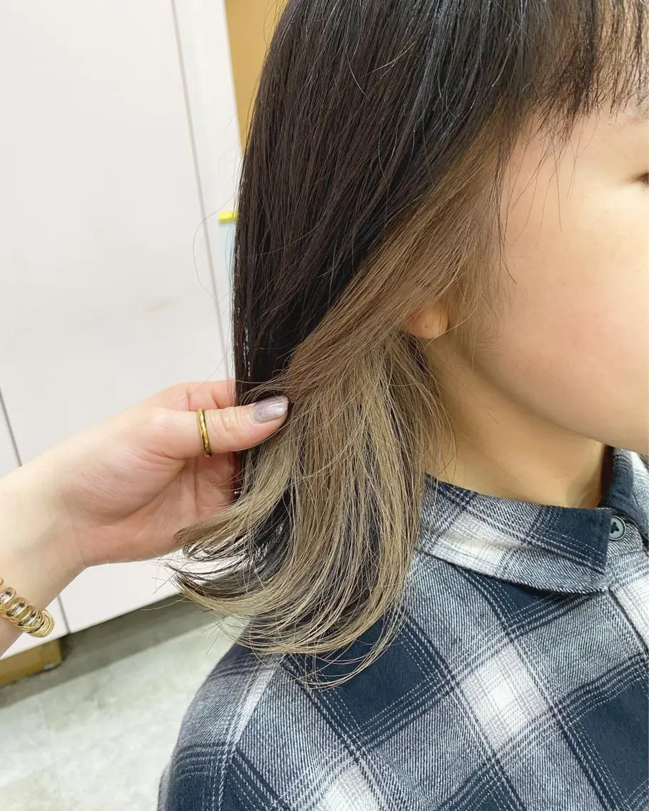 ショート カラー ヘアアレンジ ヘアカラー 𓍯韓国style/ 髪質改善𓍯中村和希のヘアスタイル