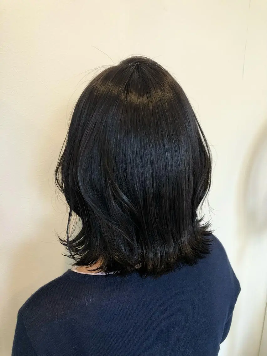 ミディアム カラー 透明感カラー ディープラベンダー ラベンダーカラー カット ヘアカラー 森田 真由のヘアスタイル