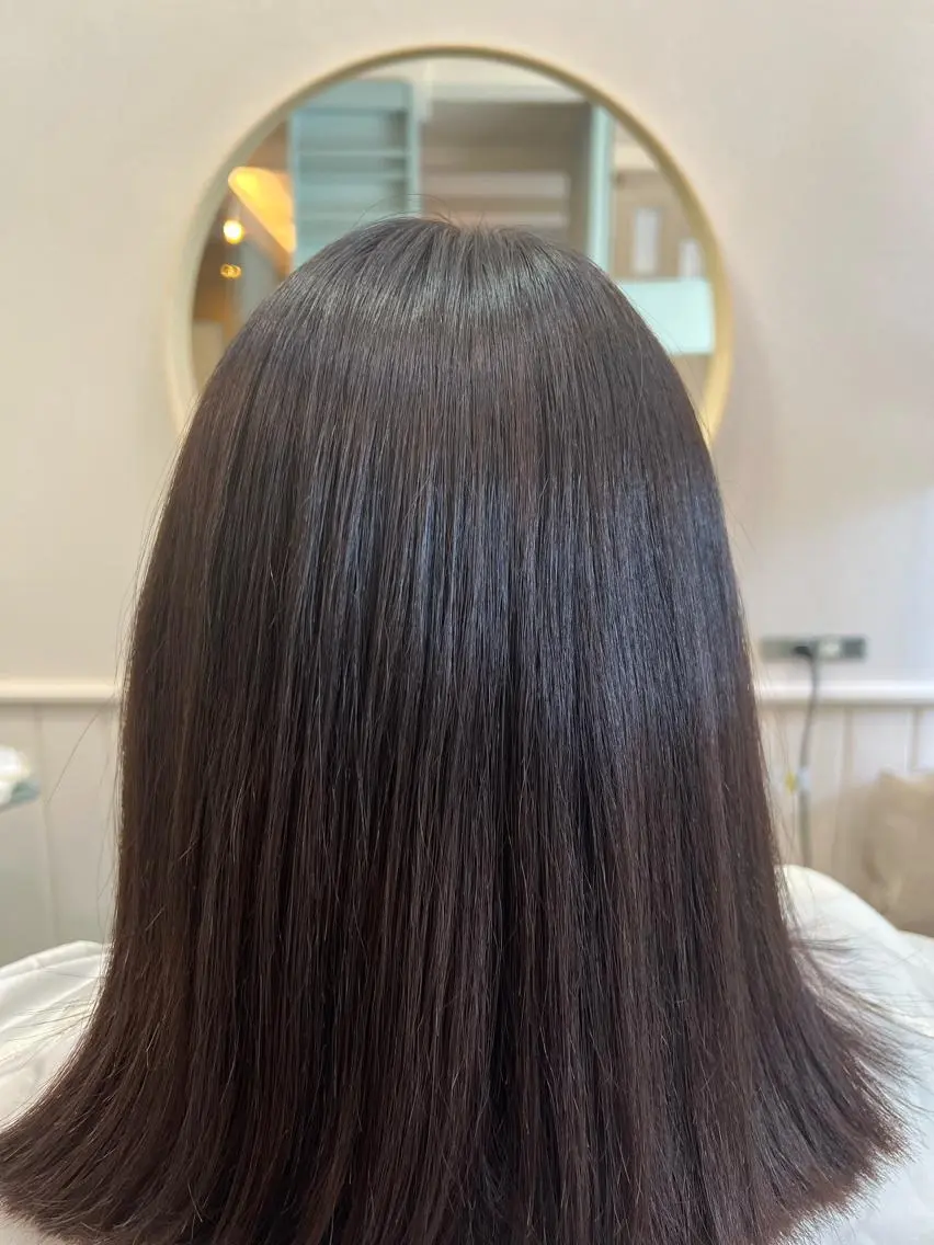 ミディアム 髪質改善 ヘアカラー トリートメント 艶髪専門美容師🏄 kazuレスlessのヘアスタイル